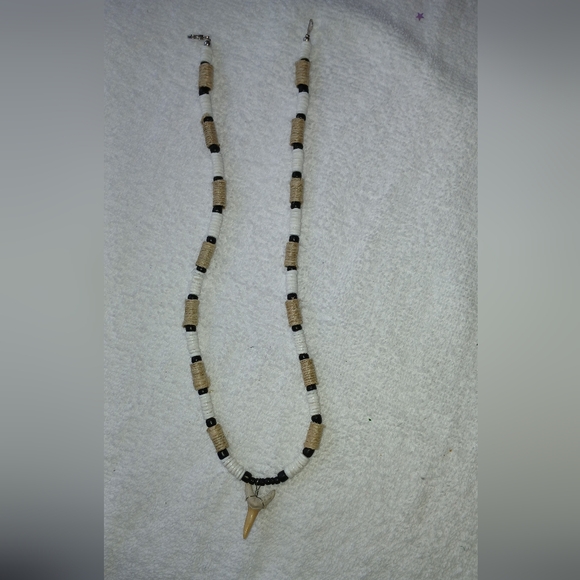 Shark tooth Necklace, one of a kind, handmade, local artist - Picture 2 of 4